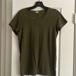 J. Crew Olive Short Sleeve Tee